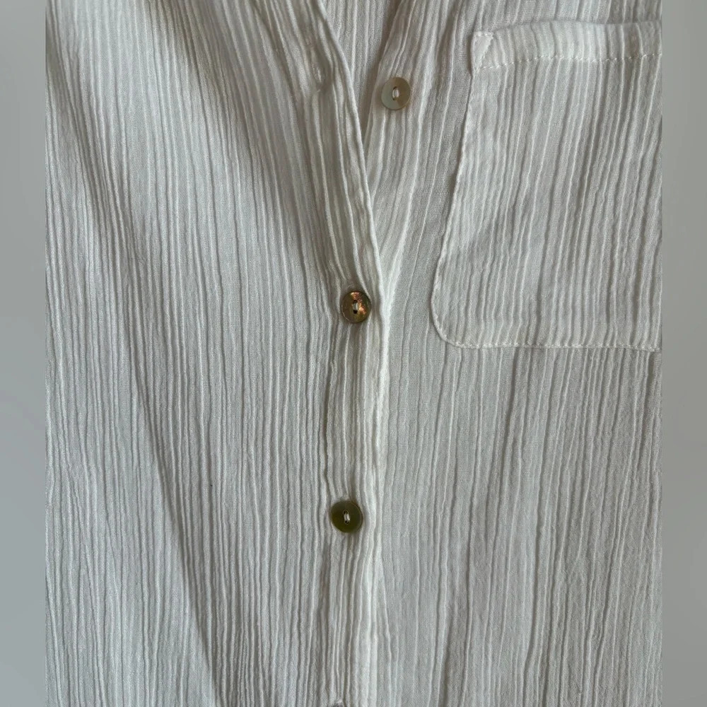 Soft Surroundings Button Down Midi Shirtdress Cov… - image 3